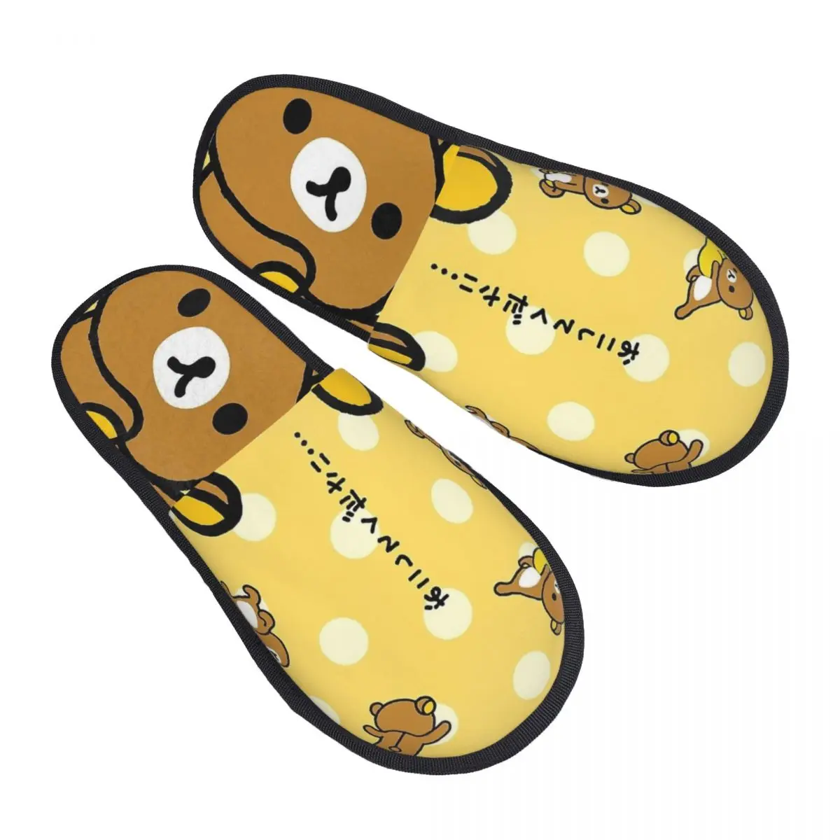 

Зимние домашние тапочки, сонные аксессуары Rilakkuma, домашние меховые шлепанцы, тапочки для гостиной, уютные нескользящие шлепанцы