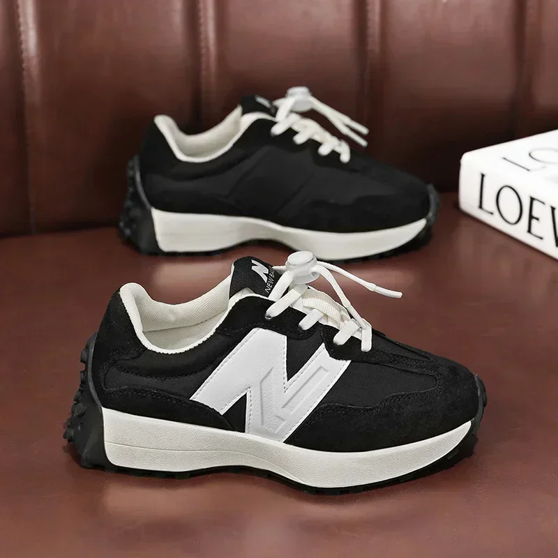 Casual Running Sneakers Toddler Boy Shoes Kids New Versatile Thick-soled Fashionable High-quality Luxury Lace-up Sneakers