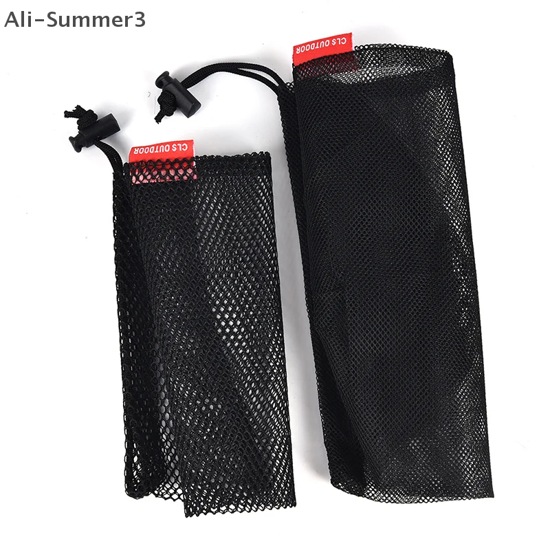 حقيبة برباط شبكية من النايلون لأدوات المائدة وحقيبة تخزين شبكية لزجاجة وعاء وغلاية