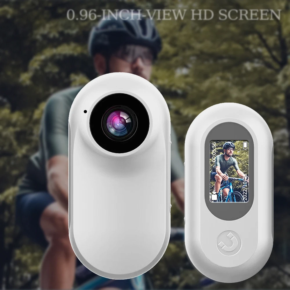 Kamera Mini Aksi Anti Guncang 1080P Full HD Terpasang Di Kepala Kamera Gerak Daya Tarik Magnetik DV Perekam Video Olahraga Helm Sepeda