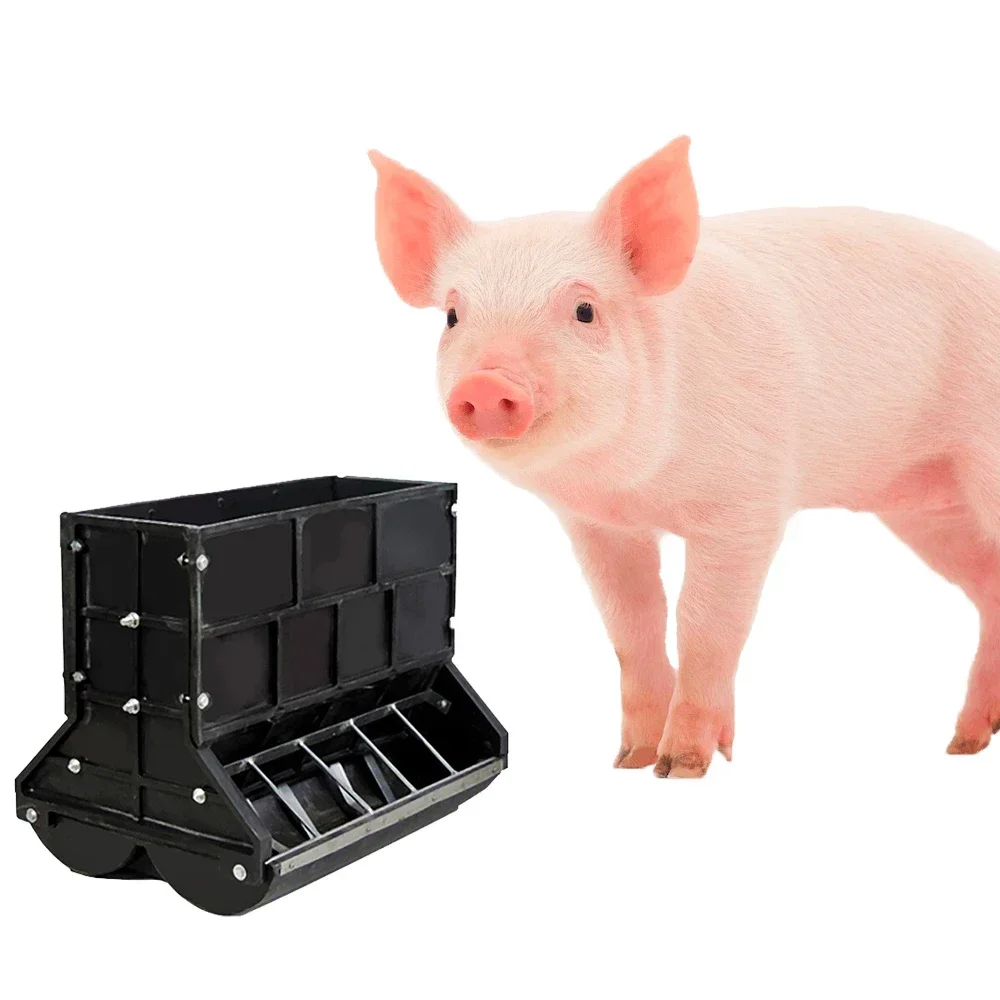 Factory Price Farming Equipment Automatic Plastic Double-sided 10~12 Pig Feeder Trough