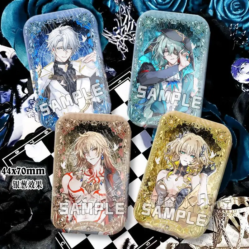 أنيمي هونكاي: ستار السكك الحديدية Mydeimos Anaxagoras Aglaea شارة سترة الجينز التلبيب دبوس جمع بروش حلية هدية الهالوين