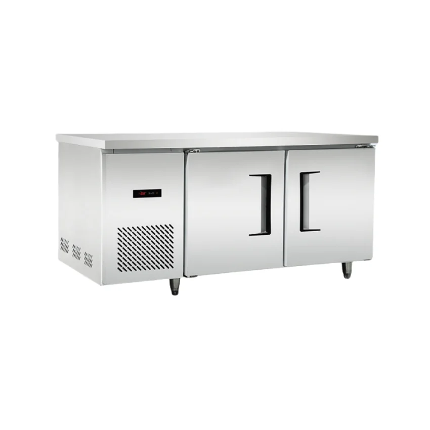 Dual Temperature Stainless Steel Hotel Kitchen Freezer Digital Controlled Four-Door Six-Door Refrigerator with Vertical Freezer