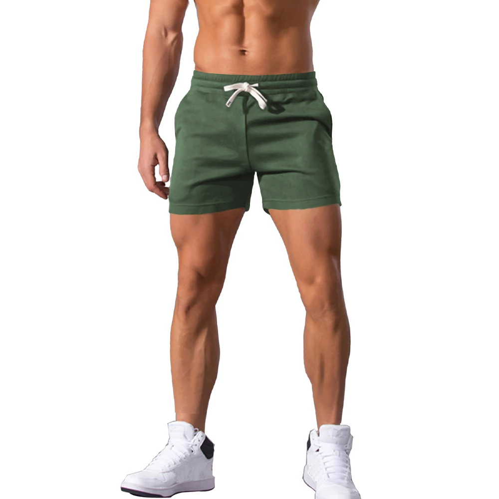 Sommer-Herrenshorts, einfarbig, lässig, atmungsaktiv, kurze Hosen mit Kordelzug, Boardshorts, Jogginghosen, Sportshorts, Herren-Resortshorts – Detail 9