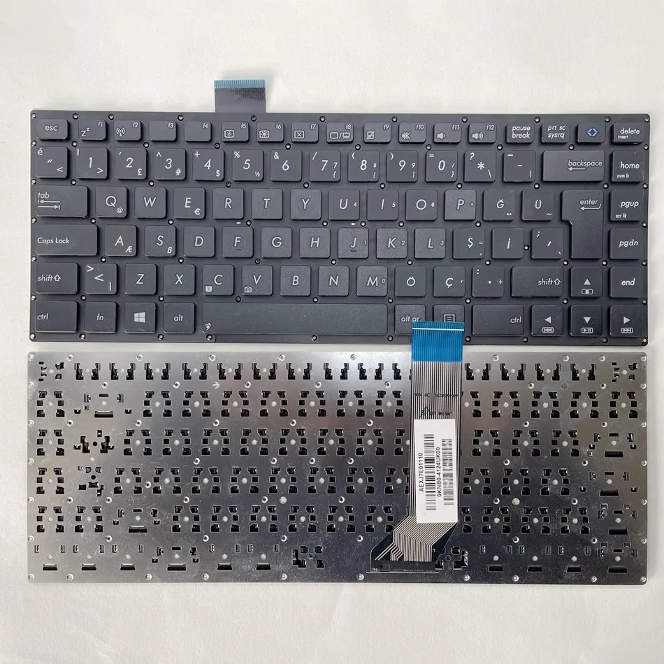 

Turkish Laptop Keyboard For ASUS VivoBook S400 S400C S400CA S400E Black TR Layout