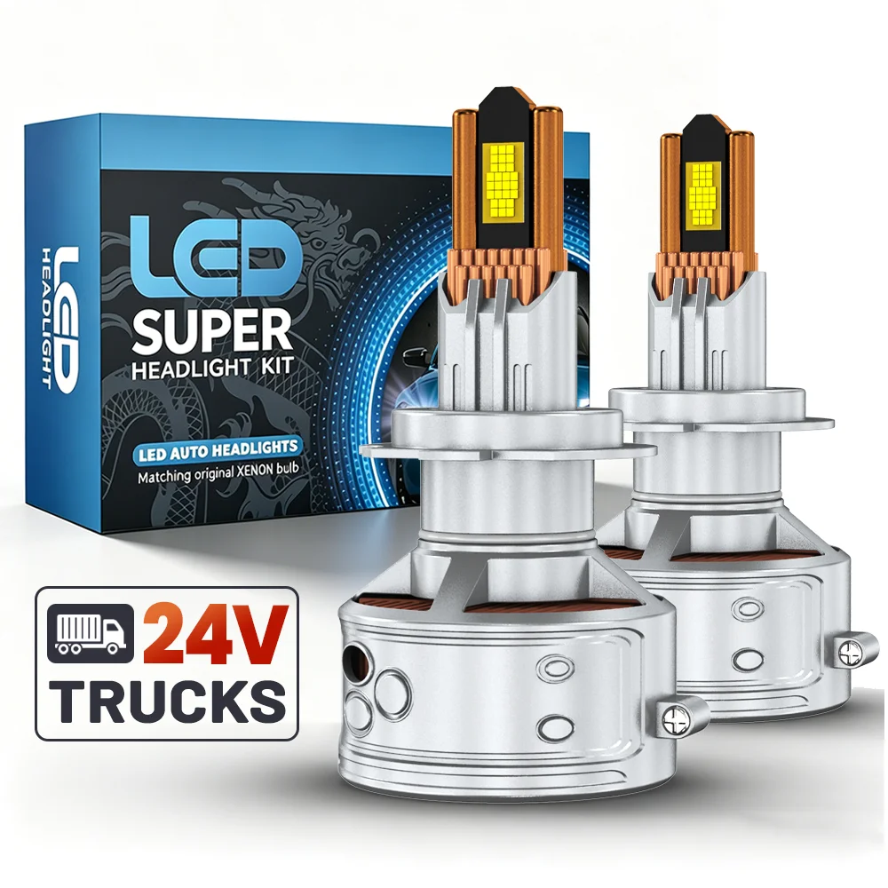 

24V 12000W 28000000LM H7 H4 Led Lamp 30 Copper Tube 6000K Led Lights For Car H1 H11 HB3 9005 HB4 9006 9012 Led Headlight Bulb