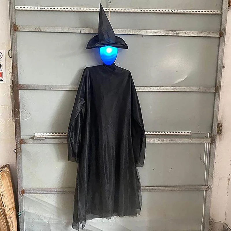 Luz de miedo con Sensor activado por sonido para decoración de Halloween, accesorio de Casa Encantada, bruja espeluznante, mano de sujeción