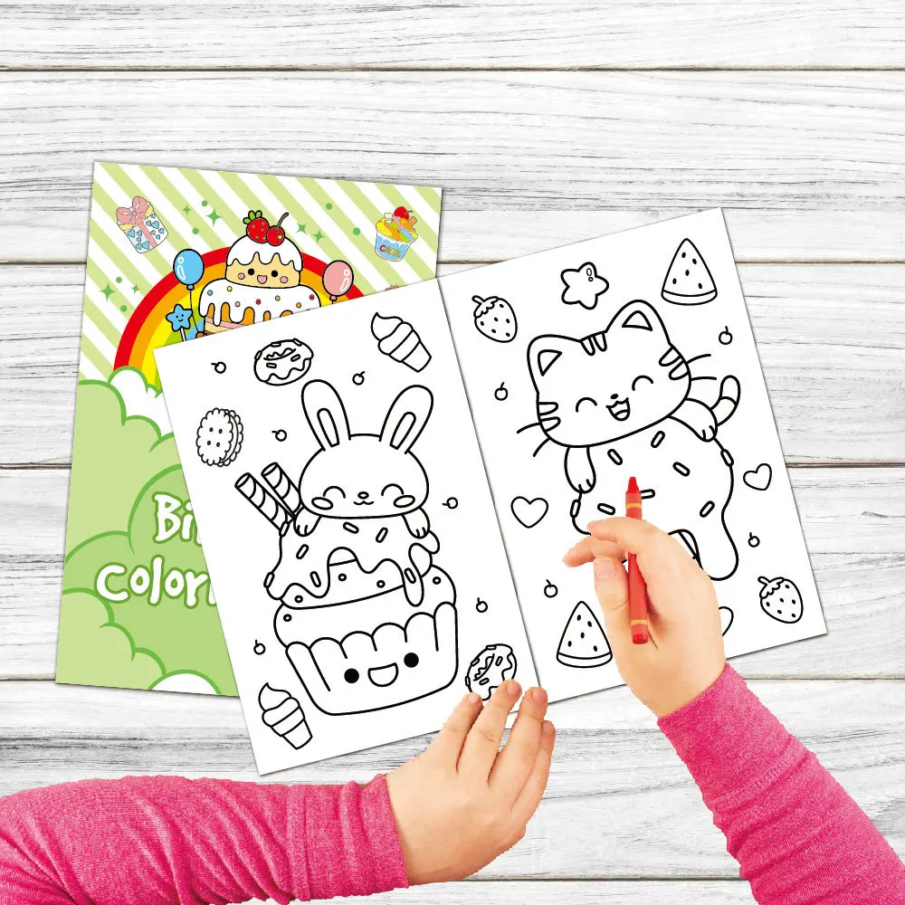

Children's Coloring Book Kindergarten Enlightenment Color Drawing Birthday Party Cartoon Colorful Graffiti Drawing Book