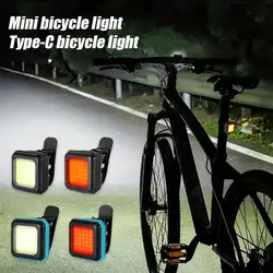 2024 Bicycle Front Rear Light MTB Road Bike Type-C Charge Headlight Waterproof Taillight LED Lantern Cycling Accessories