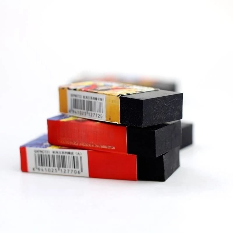 Uma peça de borracha preta estudante ferramentas de desenho borracha criativo padrão dos desenhos animados papelaria pequeno exame portátil especial