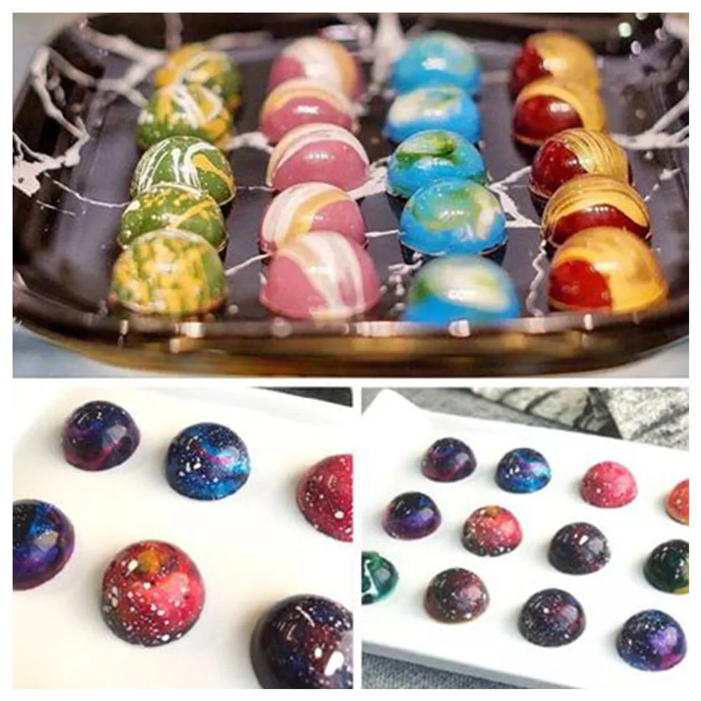 

Acrylic Half-Round Chocolate Mold Reusable Baking Tool Non-Stick Creative Design For Chocolate Jelly Diy Homemade Safe