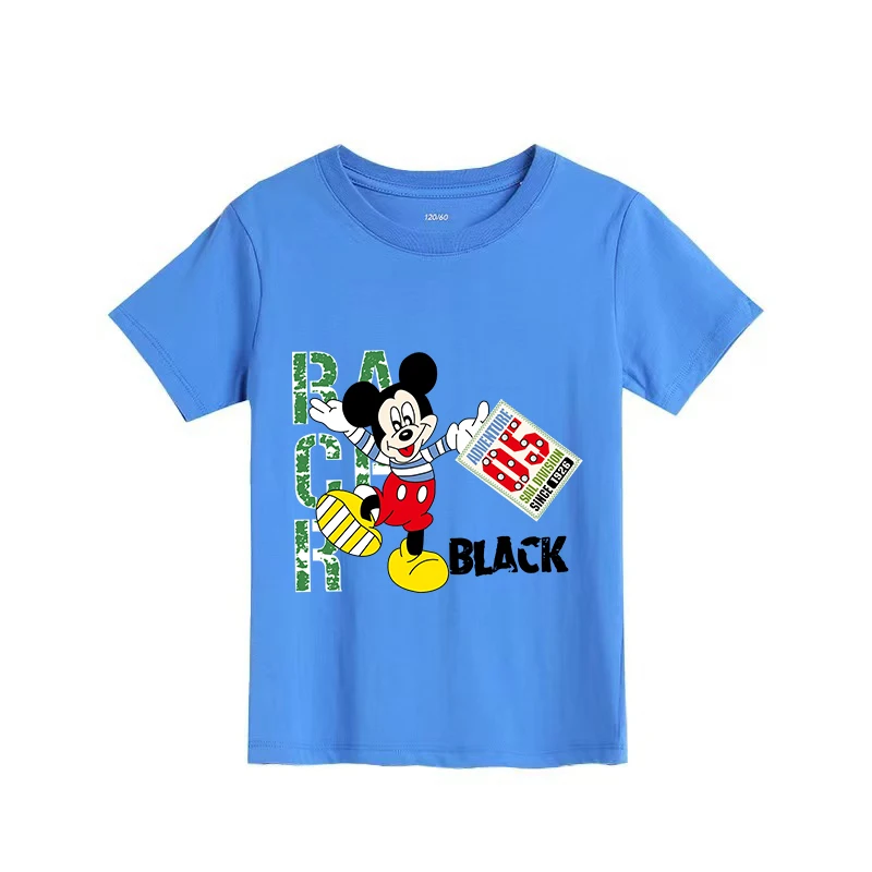 

Minnie Mouse T-shirts Summer Nurse Uniform V Neck T-shirt Mickey Top Women 2025Pocket WomanTops Disney Tees