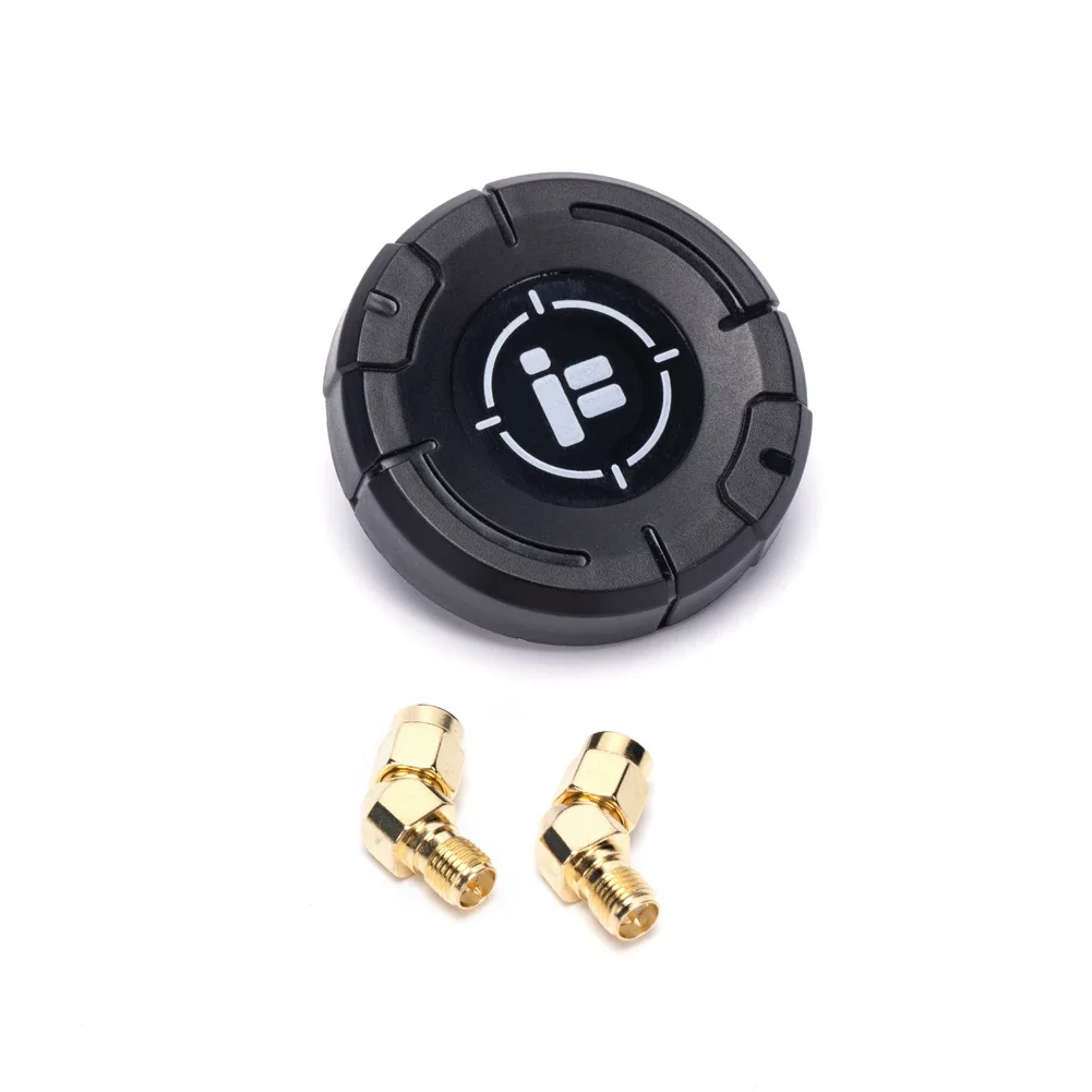 IFlight Pigeon 5.8G Circular Polarization Directional 9dBi Gain FPV Patch Antenna RP-SMA LHCP RHCP with 2PCS 45 Degree Adapter