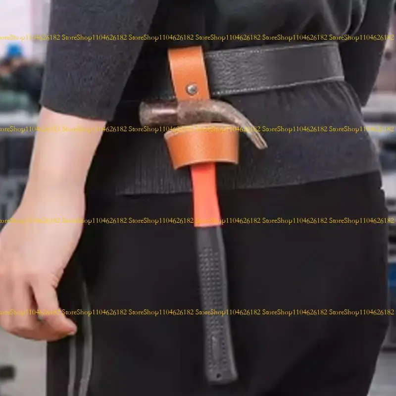 Q2Q4 portador martelo couro falso com anéis cinto Multi Tool Hatchets Chave chave para e entusiastas