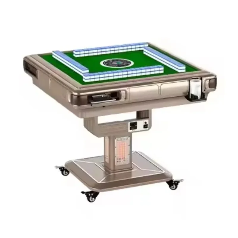 

Home entertainment folding automatic mahjong table machine with USB and table cover