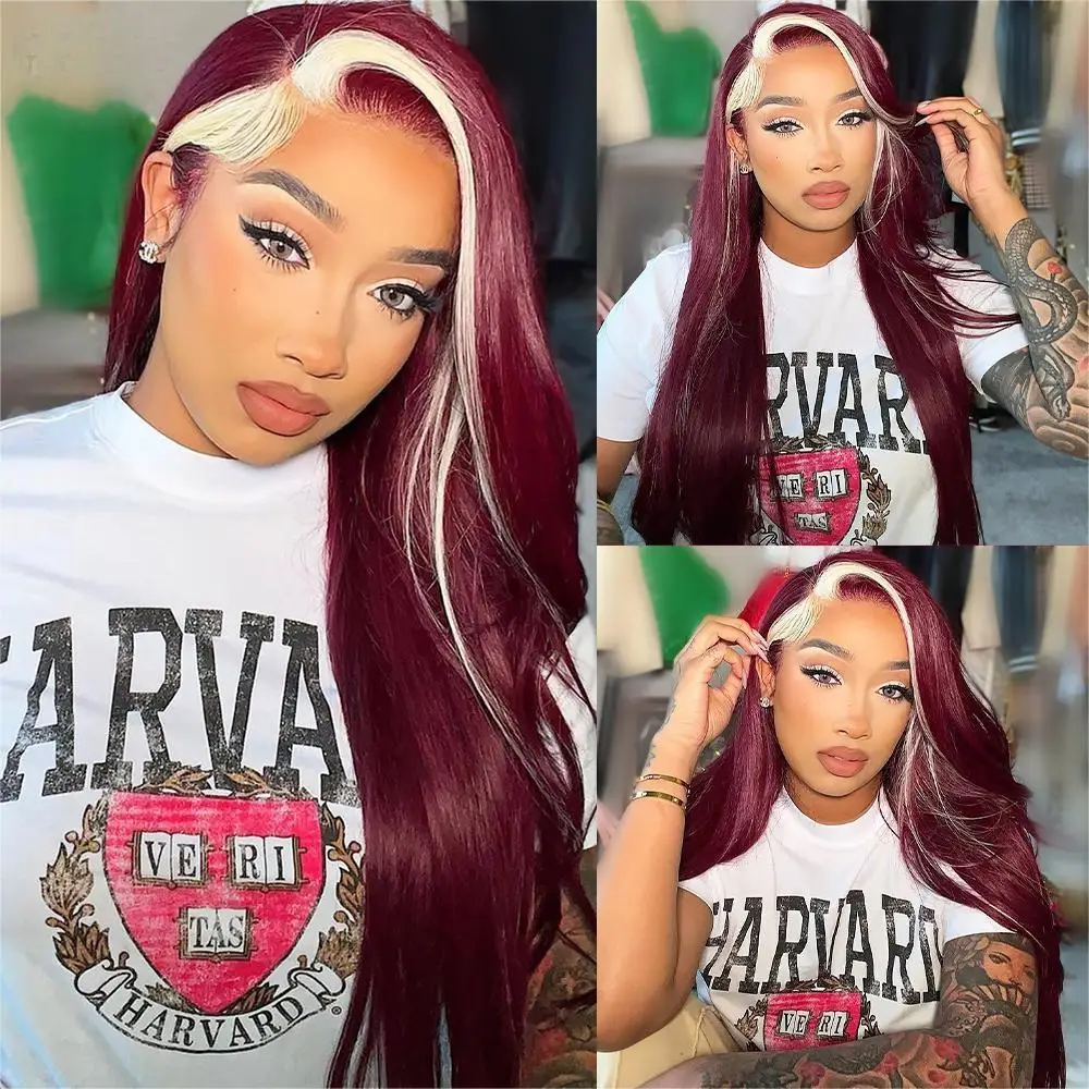 Long Body Wavy 13x4 Human Hair Wig Wear And Go Mint Green Grey Red Pink Blue Purple Colored Cosplay Lace Frontal Wigs For Women