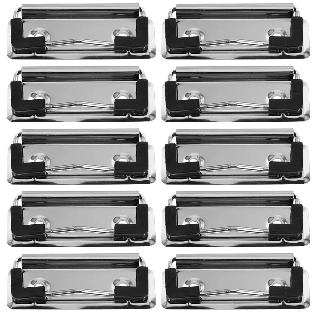 18 Pcs Folder Clip Binder Clips for Students Paper Clamps Large Nickel Plated Black Office Supplies Bulk