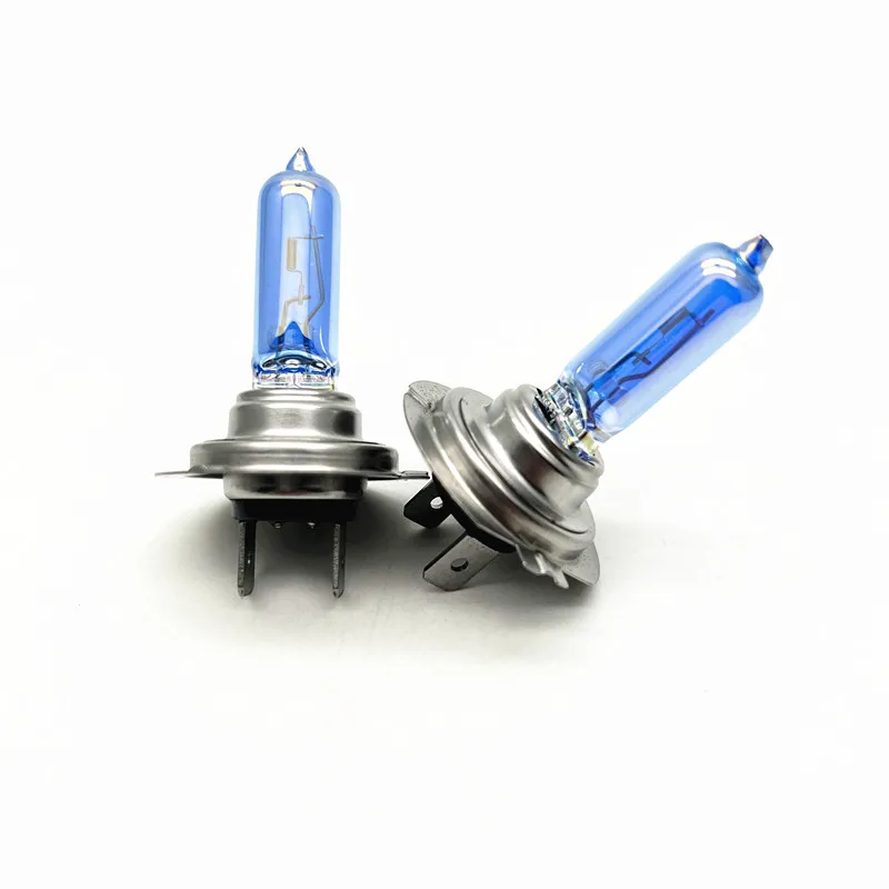 

2pcs Crystal Super Bright White H7 Halogen Bulb 12V Car HeadLight Bulb h7 55w High and low lights Halogen Lamp Car Light Source