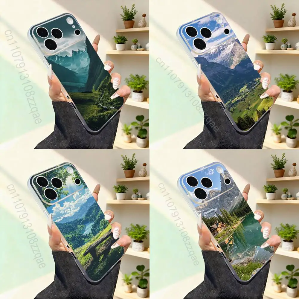 

Natural Mountains Scenery For iPhone 17,16,15,14,13,12,11,Pro,Max,Plus,Mini,SE4,E Magnetic For Magsafe Wireless Phone Case