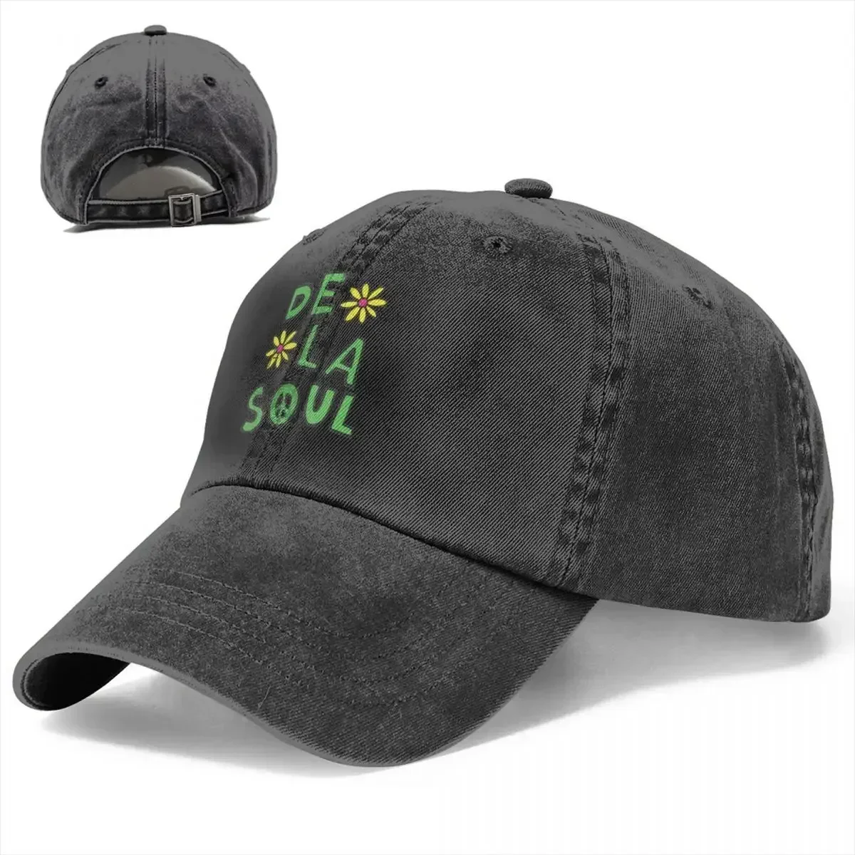 New Casual De La Soul A Tribe Called Quest Atcq Baseball Cap Style Distressed Denim Snapback Cap Hip Hop Music Running Golf Hats