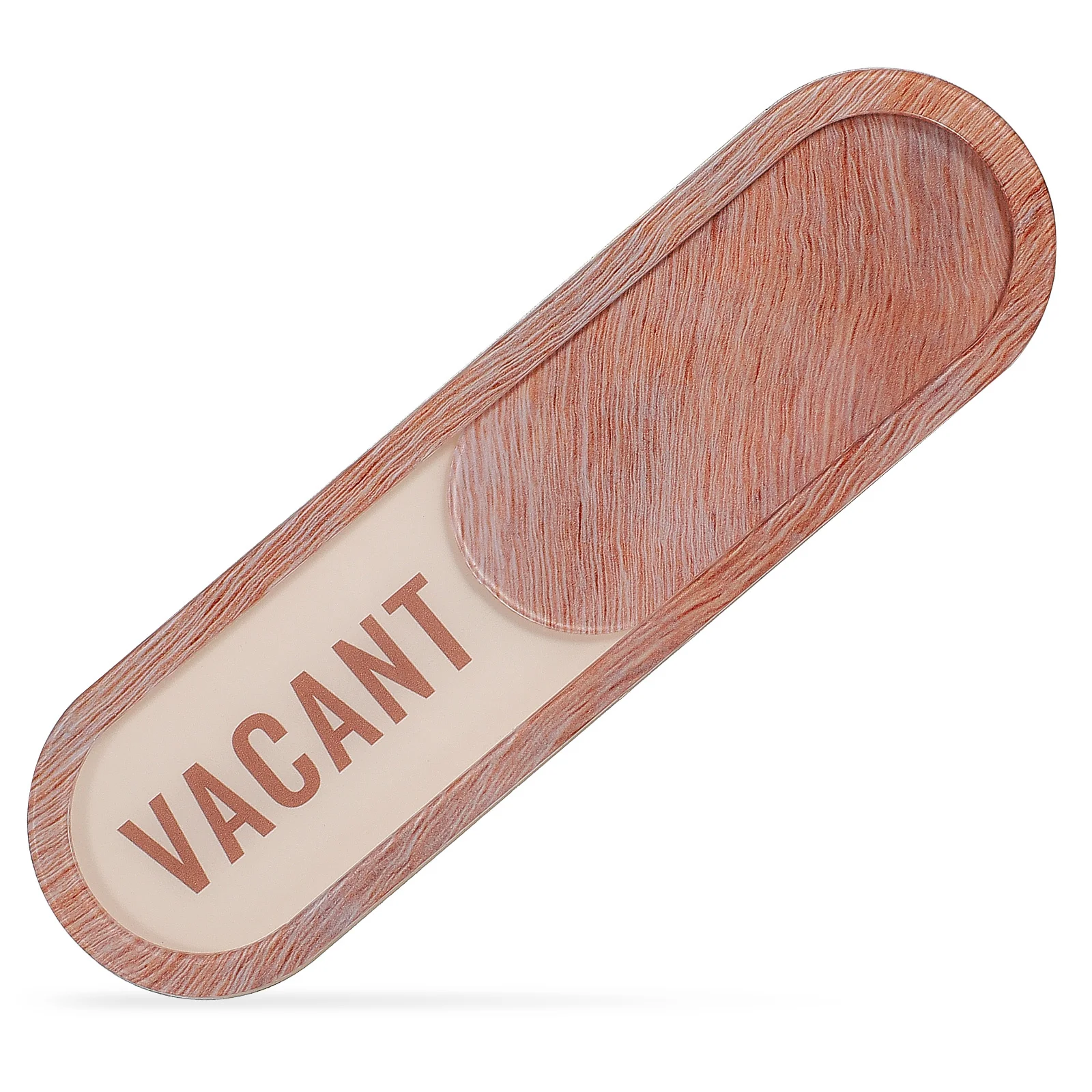 1Set Sliding Door Sign Reserved Vacant Wood Texture Smooth Slider Adhesive Mounted Privacy Indicator Office Conference Room