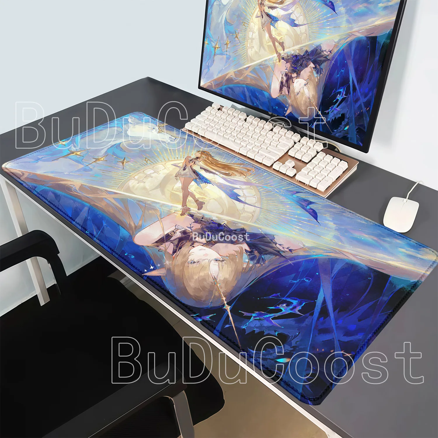 Anime Sexy Girl Cartethyia Fleurdelys PC Gaming Wuthering Waves WuWa Mousepad HD Printing Office Mouse Pad Keyboard XXL Desk Mat