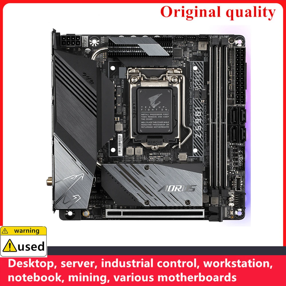 MINI ITX For Z590I AORUS ULTRA Motherboards LGA 1200 DDR4 64GB For Intel Z590 Desktop Mainboard M.2 NVME SATA III USB3.0