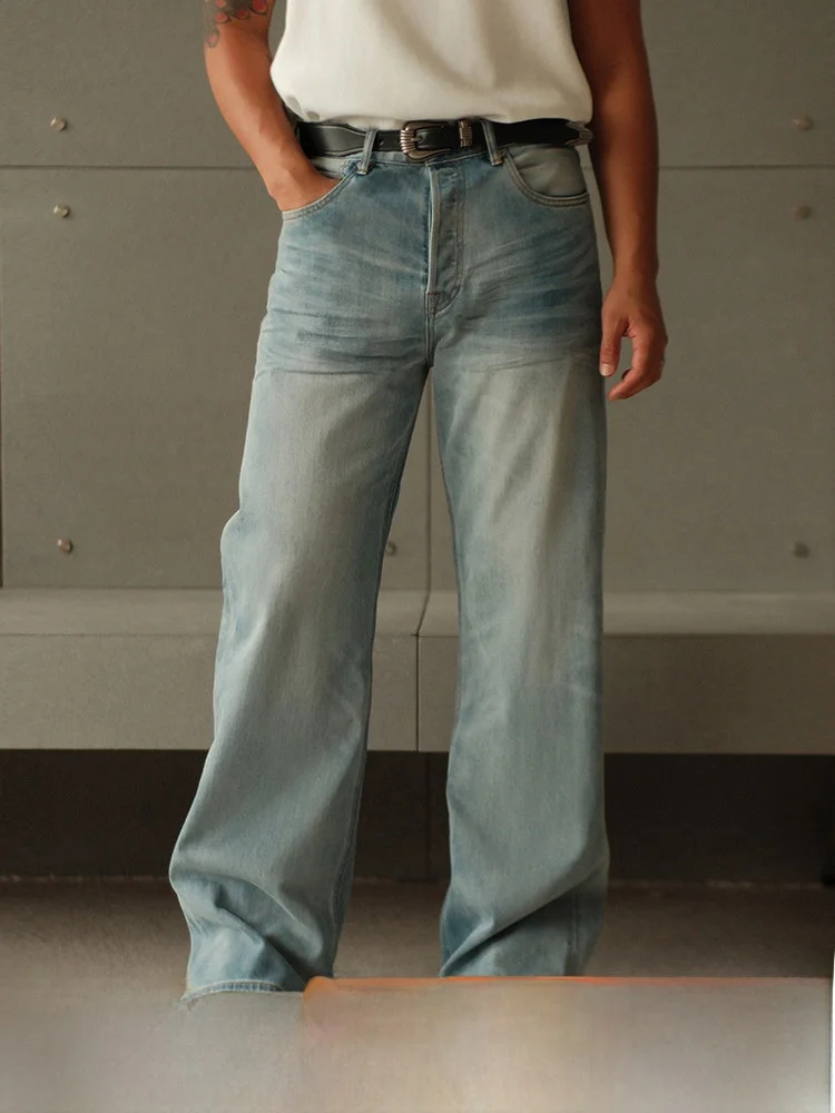 

Джинсы Cool Ice Series 6OZ, плиссированные, 3D, с эффектом охлаждения, широкие, А-силуэт, MBBCAR, узкие, с высокой талией, длинные, дышащие, повседневные...