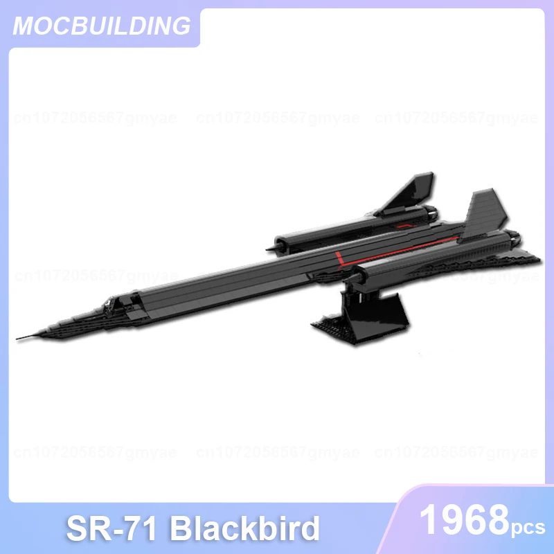 SR-71 Blackbird Model MOC Building Blocks DIY Assemble Bricks Transportation Educational Collect Display Toys Xmas Gifts 1968PCS