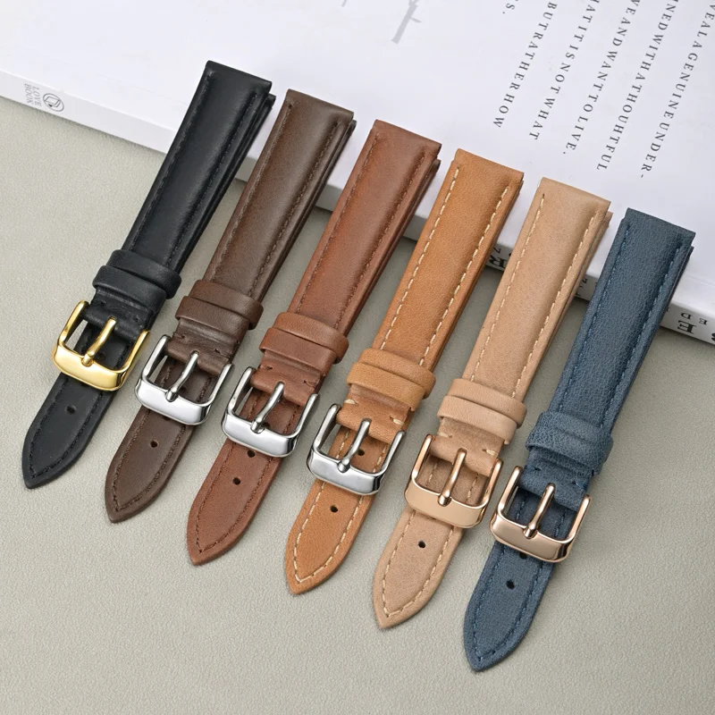 

Classic Genuine Leather Watch Strap For Men Replacement Elegant and Durable watchband Universal Leather cowhide watch belt