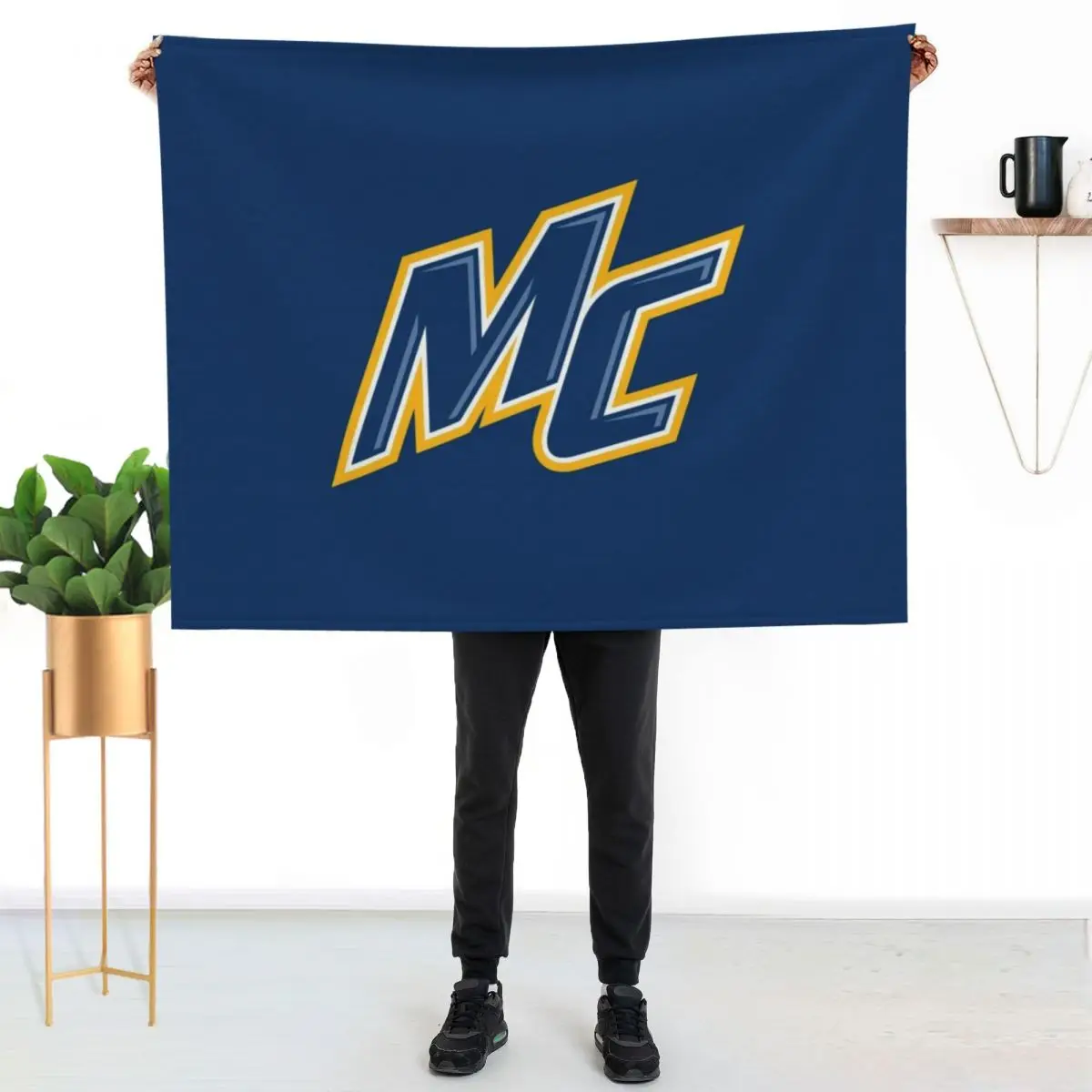 

Merrimack Warriors Throw Blanket Decorative Soft Throw Blanket for Couch Sofa
