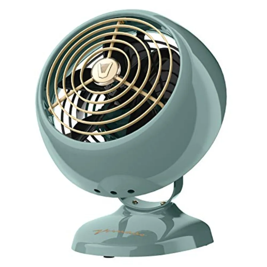 

VFAN™ Mini Classic Vintage Metal Desk Fan 2-Speed Adjustable Tilt Personal Air Circulator for Bedroom Office Dorm Room Portable