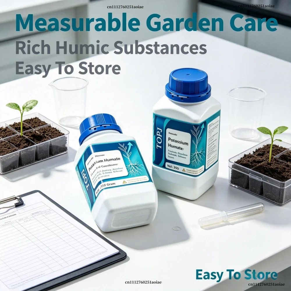 Mineral Potassium Humate Organic Water Soluble Fertilizer Soil Improver For Potted Ornamental Flowers Bonsai Vegetables Pepper