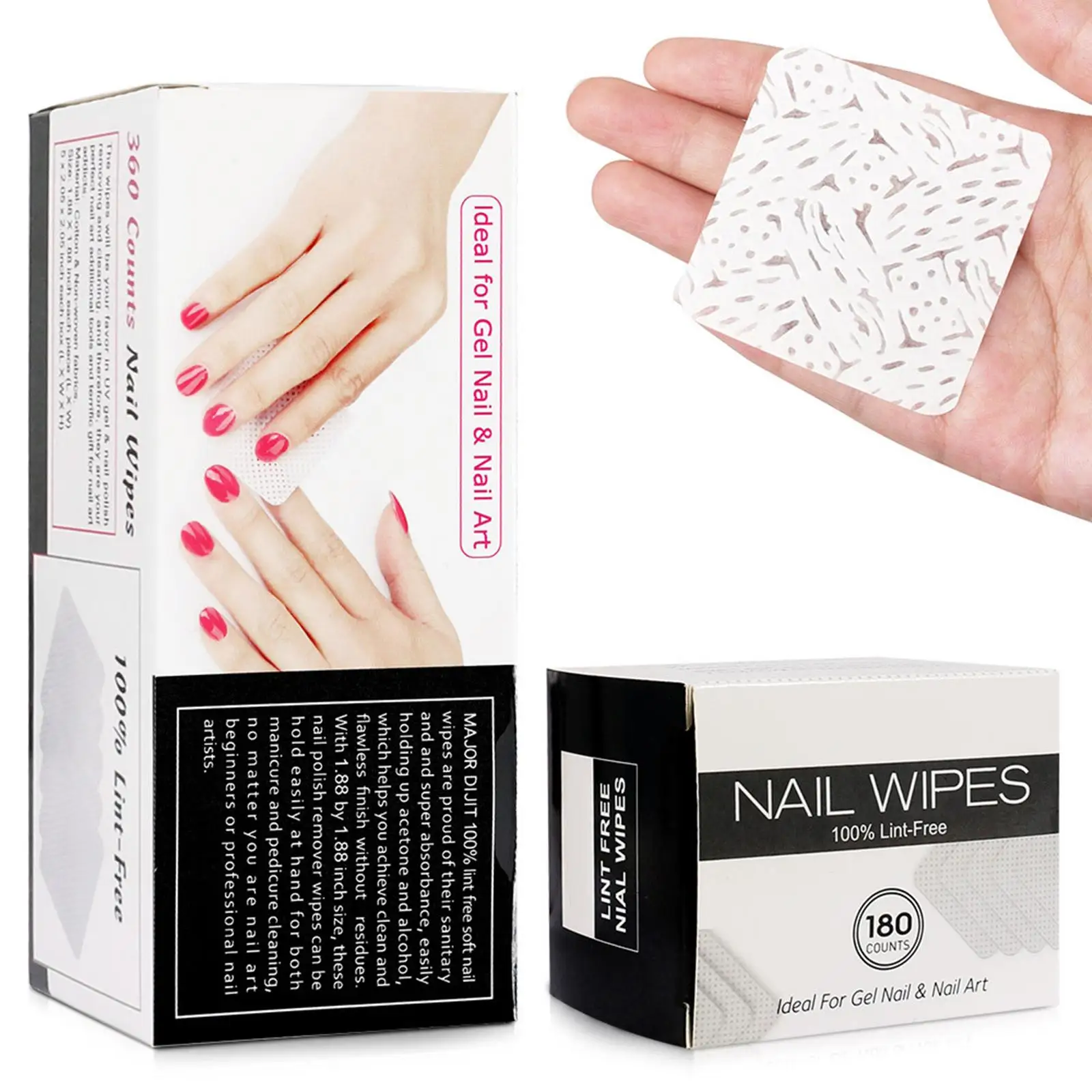 Lint Free Nail Wipes Eyelash Extension Glue Nail Wipes Adhesive Professional