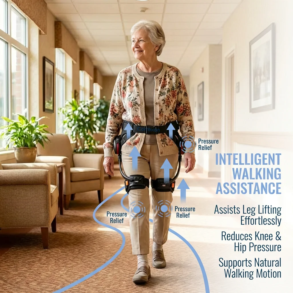 Lower Limb Walking Assist Exoskeleton, Smart Rehab Walker For Seniors, Home Stair Climbing & Hiking Mobility Device