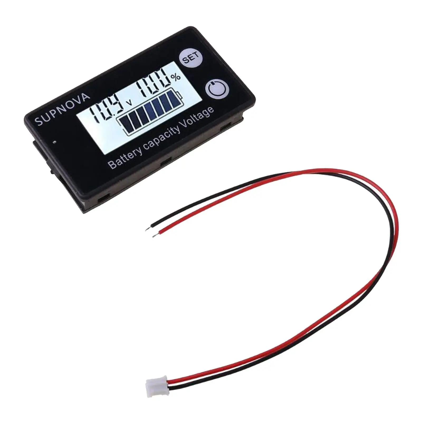 

Digital Battery Capacity Indicator Monitor LCD Display Car Motorcycle Bank Voltmeter Voltage Gauge Panel