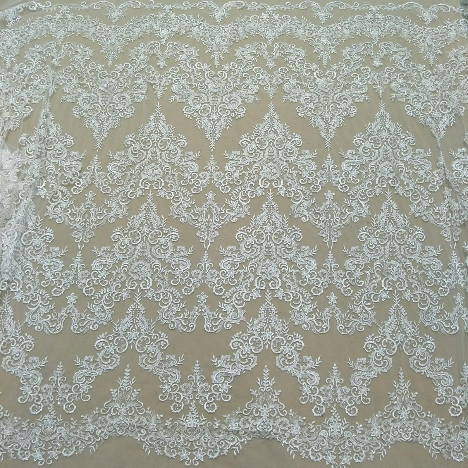 Higher quality lace fabric bridal lace fabric wedding dress lace fabric worldwide shipping sell by yard