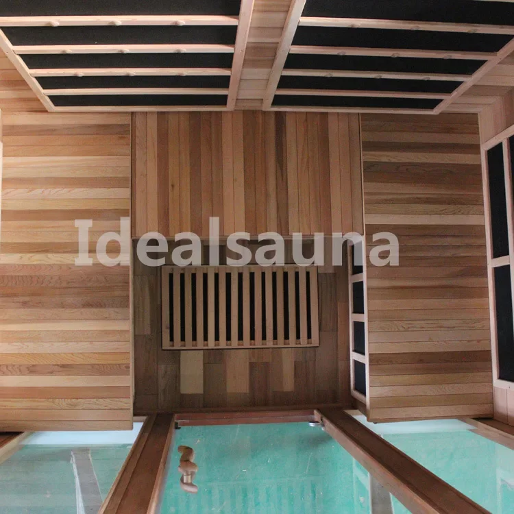 Sauna Manufacturer infrared Dry indoor Finnish Sauna Cedar wood Sauna Room For Sale