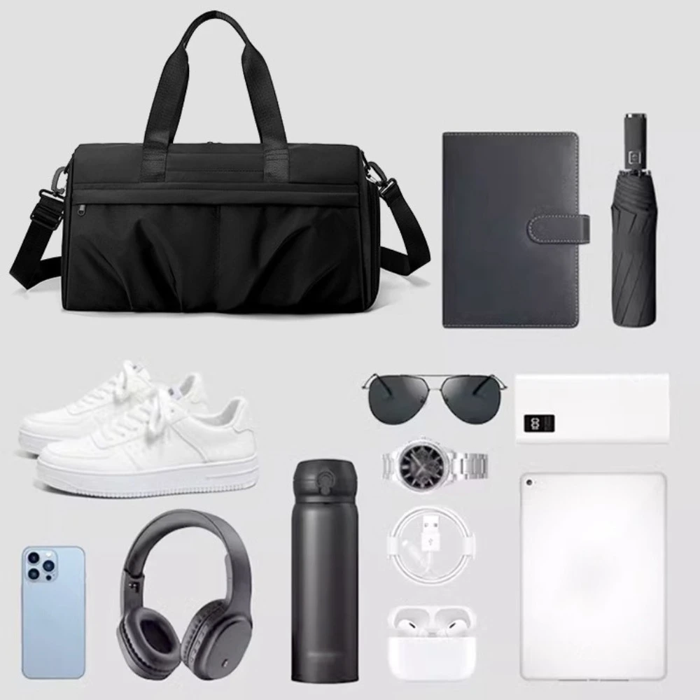 

Сумка для фитнеса большой емкости с отделением для сухого и влажного воздуха с коробкой для обуви Дорожные спортивные сумки Ручная спортивная сумка из ткани Оксфорд для женщин и мужчин