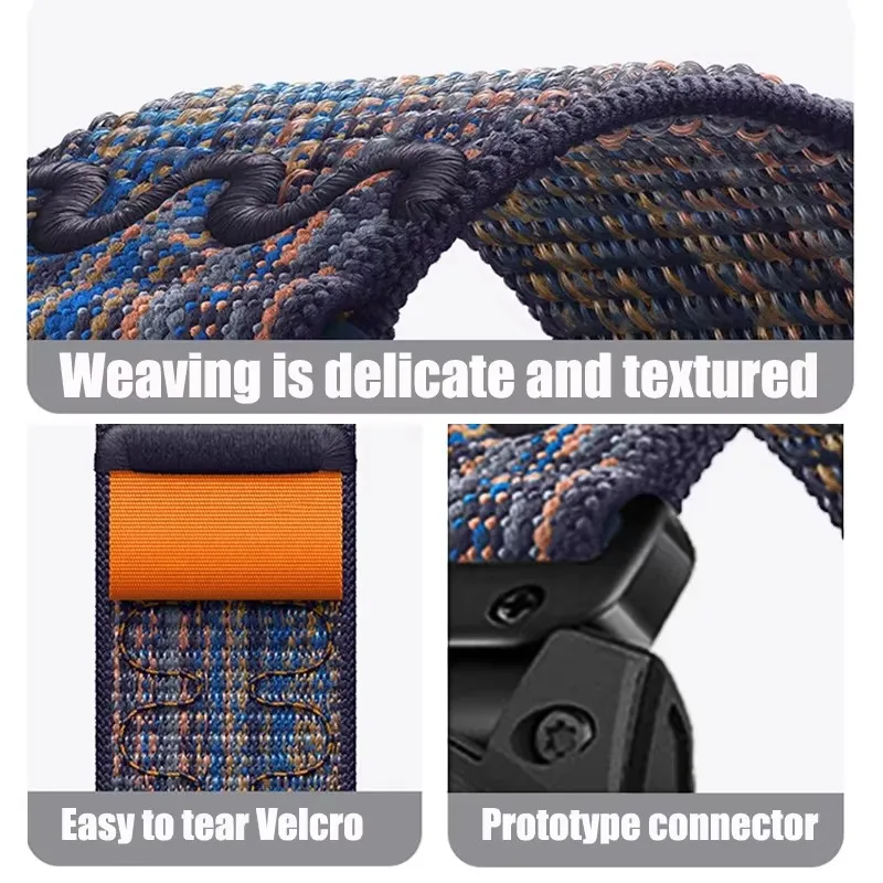 Correa de reloj Quickfit 22 26mm para Garmin Fenix 8 FE 7 7X Pro correa tejida de nailon para Enduro 3 2 Fenix 5 5X 6 6XPro 47mm 51mm