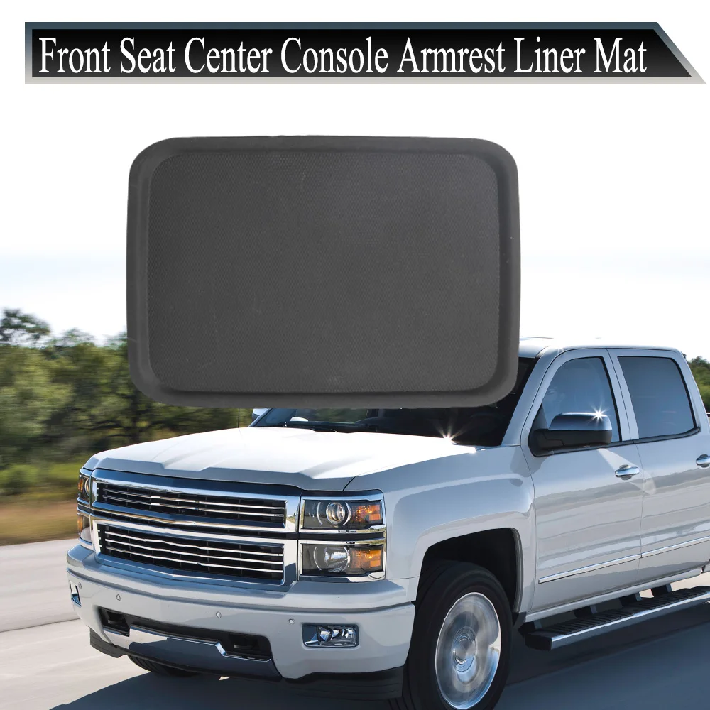 

Black Center Console Armrest Liner Mat for Cadillac Escalade Chevrolet Tahoe Silverado GMC Sierra 1500 2500HD 3500HD Yukon
