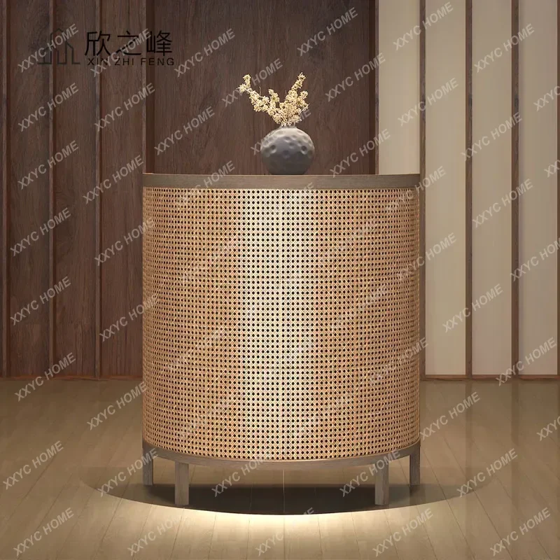 L Vintage Luxury Bar Counter Classic Commercial Simple Salon Reception Desk Glamour Professional Rezeption Commercial Furniture