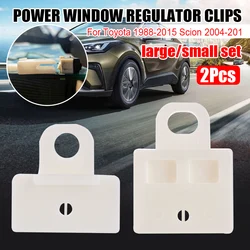 2Pcs Car Door Window Regulator Glass Support Clips for Toyota 1988-2015 Scion 2004-2015 Slider Sash Connector Holder Clip