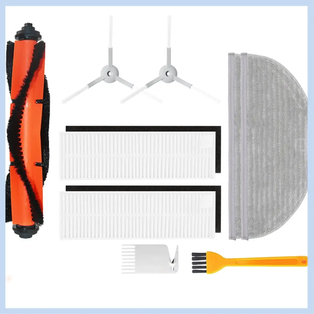 EAS-фильтр, роликовая щетка, ткань для швабры для Xiaomi Mijia Mi Robot Vacuum-Mop Essential G1 MJSTG1, запчасти для пылесоса, аксессуары