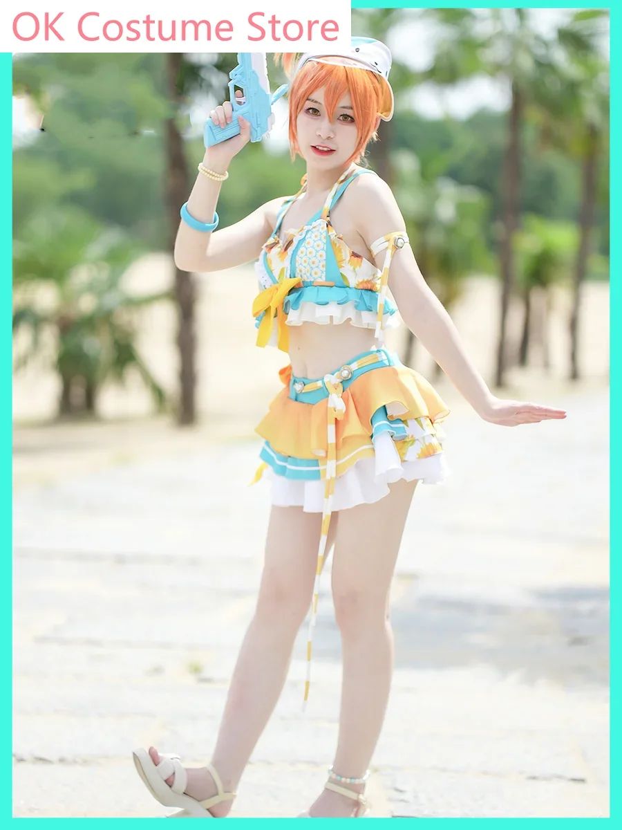 

Lovelive, купальник Hoshizora Rin, женский костюм для косплея, костюм для косплея, униформа для игры в искусственном стиле, одежда для ролевых игр