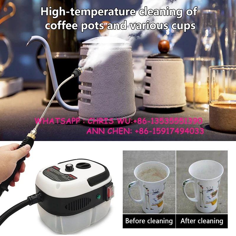 Handheld High Temp Steam Cleaner Pressure Cleaning Machine For Home Car Office Room 2500W 1800W 110V 220V