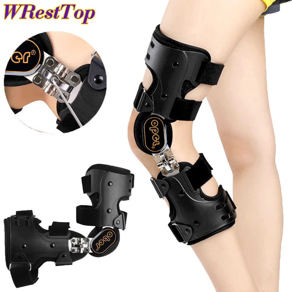 

ROM Hinged Knee Brace Immobilizer Brace Leg Braces Orthopedic Patella Knee Support Orthosis,Adjustable for Left Leg Right Leg