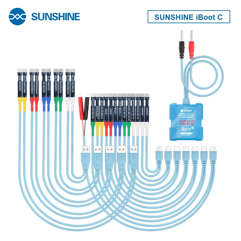 SUNSHINE iBOOT Current/Voltage Adjustable Test Cable For Samsung Huawei Xiaomi OPPO Phone Repair Power On/Off Boot Control Line