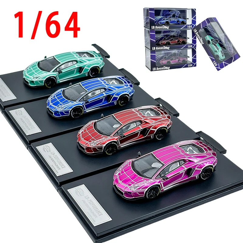 Diecast 1/64 Scale Lamborghini Big Lambor LP700 Racing Car Model Alloy Lamborghini LP700 Glow-in-the Dark Sports Car Model