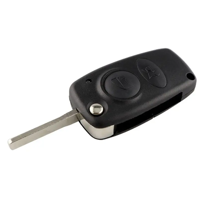 

Умный складной чехол-корпус для автомобильного ключа с 2 кнопками и необработанным лезвием для Alfa Romeo 166, сменный корпус брелока
